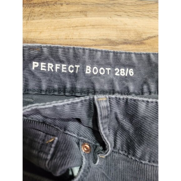 Gap 1969  Perfect Boot Corduroy Pants Jeans Women's Size 28 6 31 Color Pavement - Picture 5 of 13
